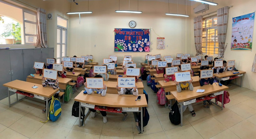 A picture containing text, floor, indoor, cluttered

Description automatically generated