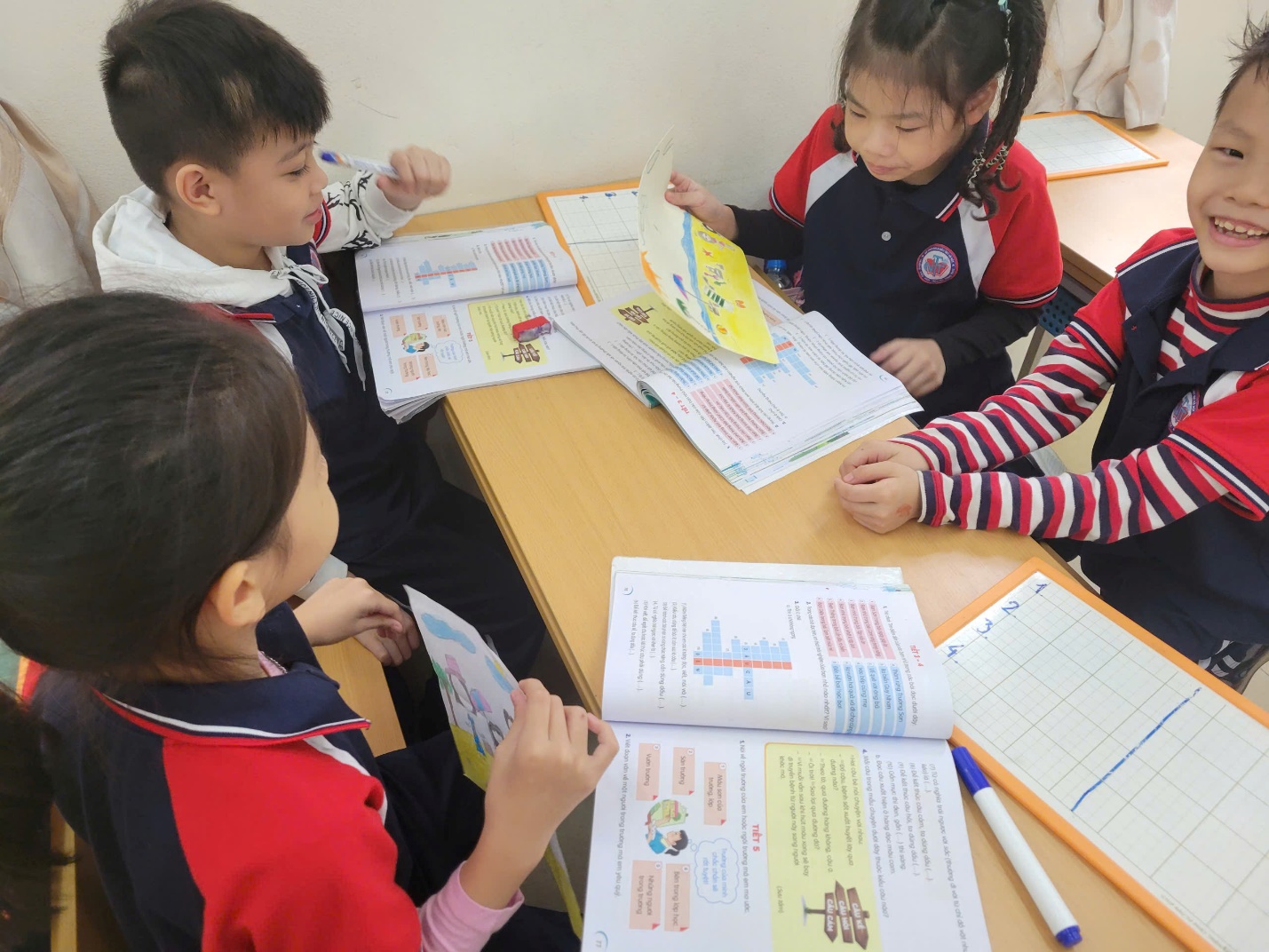 A group of children sitting at a table

AI-generated content may be incorrect.