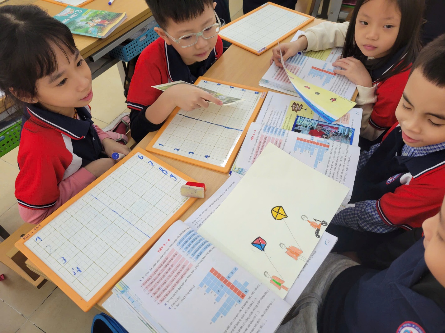 A group of children sitting at a table with papers

AI-generated content may be incorrect.