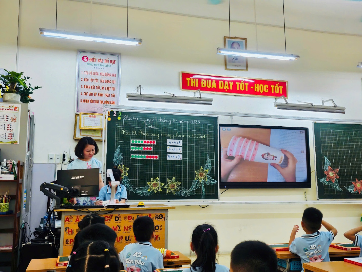 A person standing in front of a blackboard with a group of kids

AI-generated content may be incorrect.