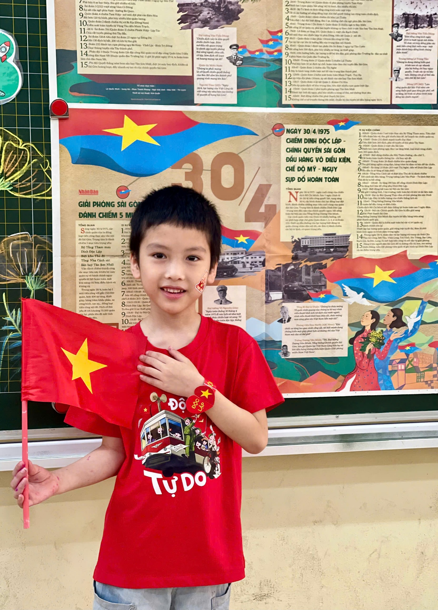 A child holding a flag

AI-generated content may be incorrect.