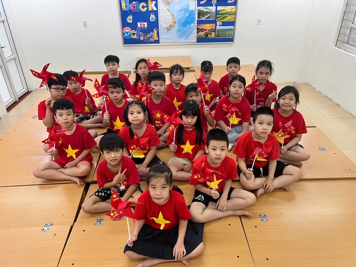 A group of children in red shirts

AI-generated content may be incorrect.