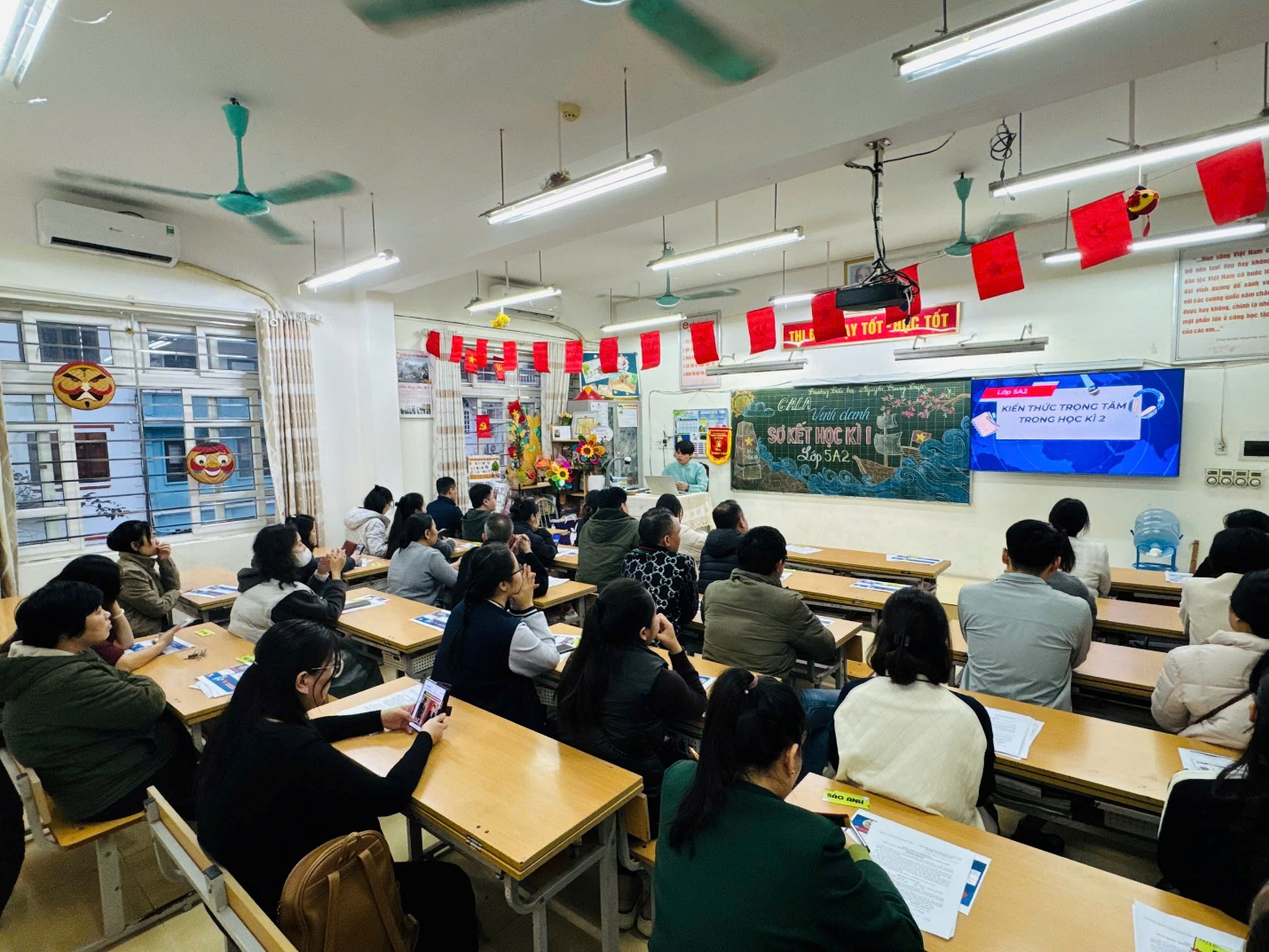 A group of people sitting at desks in a classroom

AI-generated content may be incorrect.